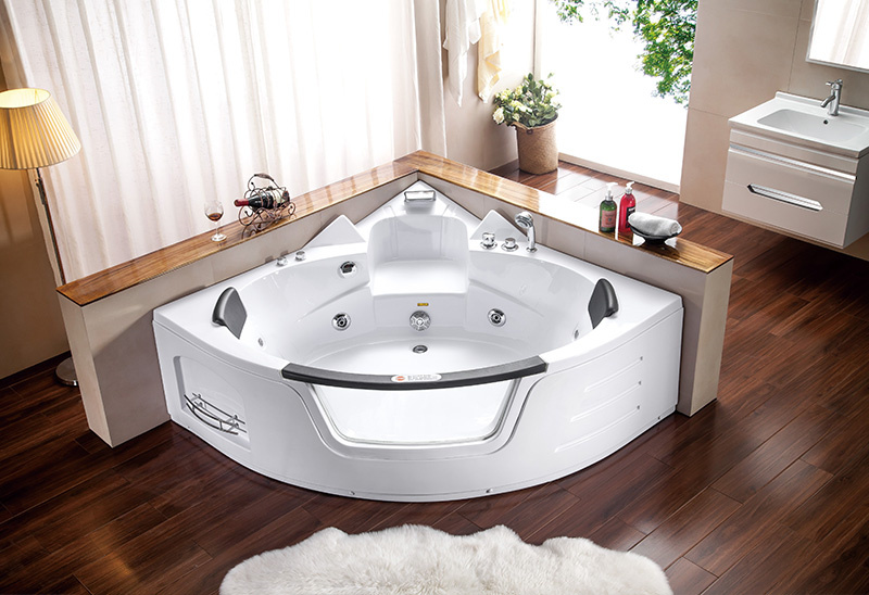 A050 157cm Łazienka Jacuzzi Narożna wanna z hydromasażem